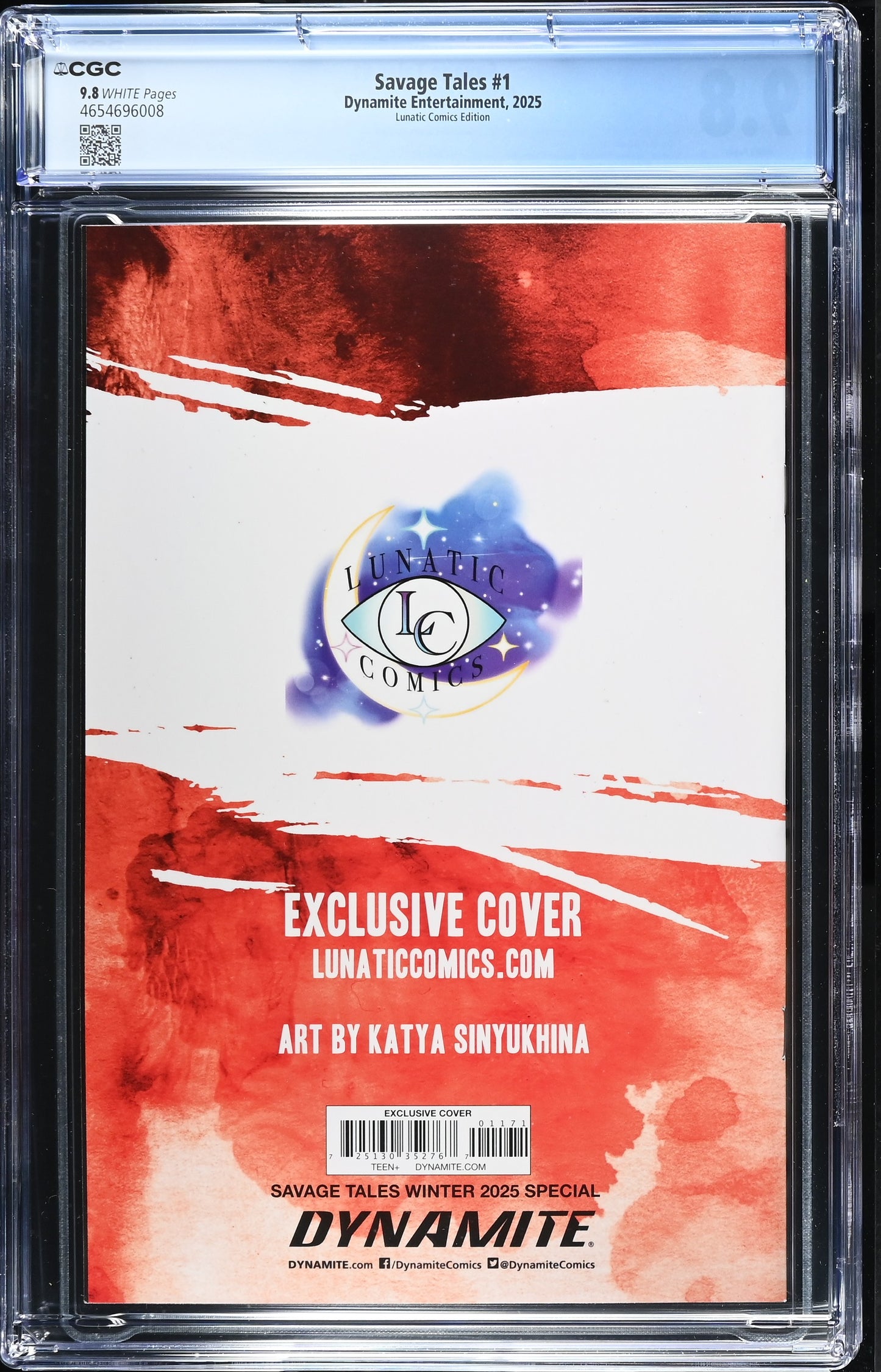 Savage Tales #1 CGC 9.8 Virgin Katya Sinyukhina Vampirella Cgc 9.8