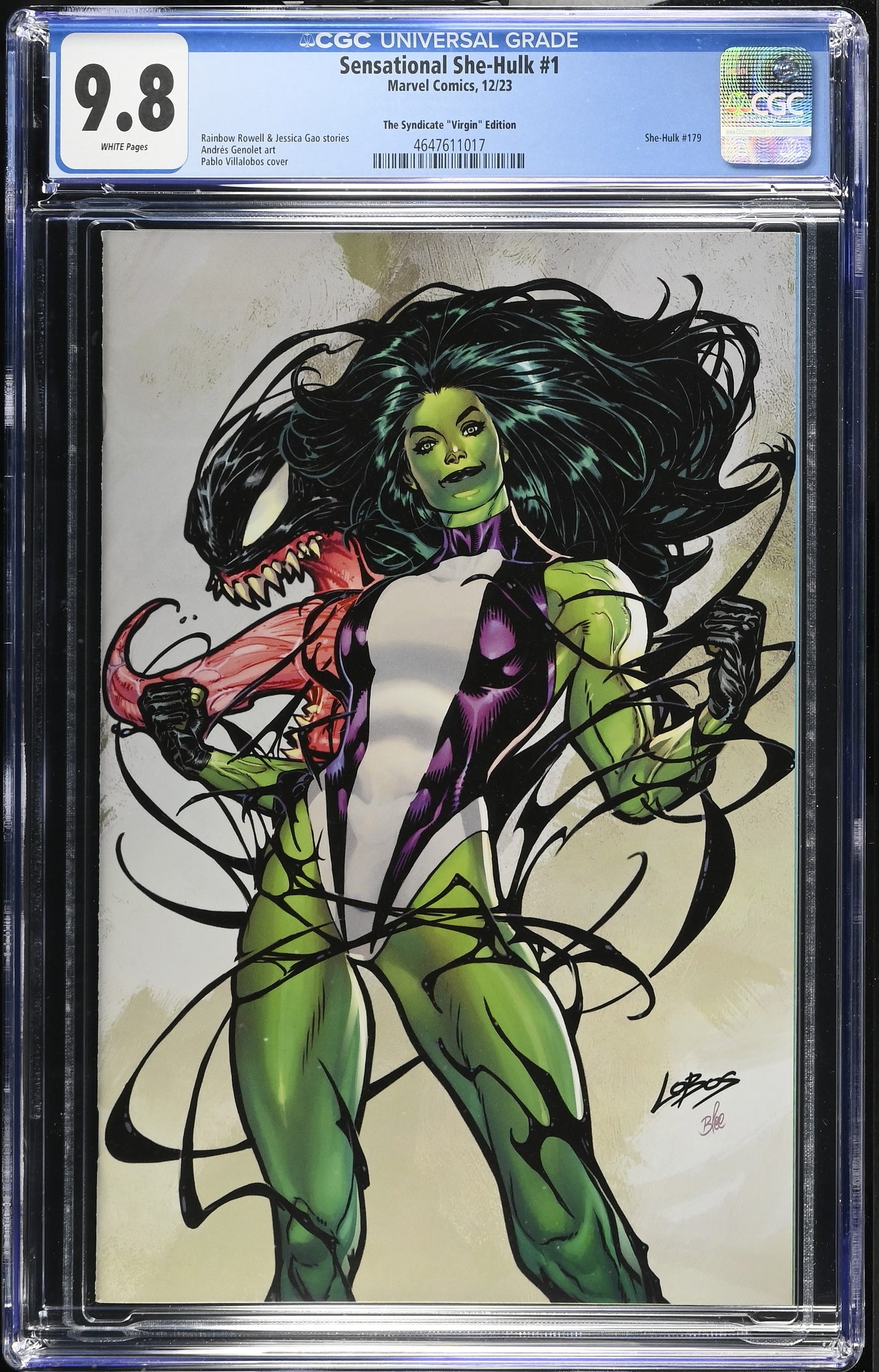 Sensational She Hulk 1 CGC 9.8