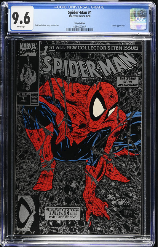 Spider-Man 1 CGC 9.6 1990 Silver Variant- Todd McFarlane Story & Art