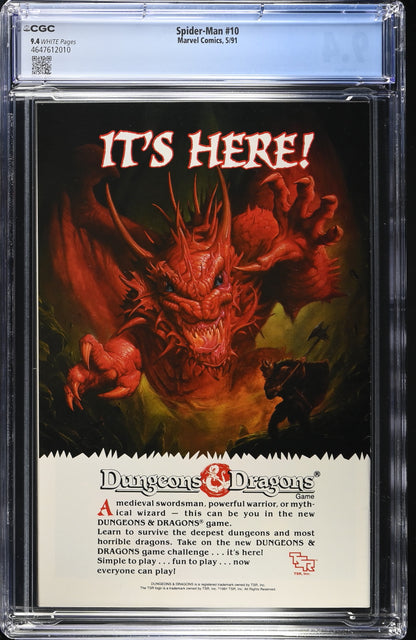 Spider-Man #10 CGC Graded 9.4 Marvel Comics