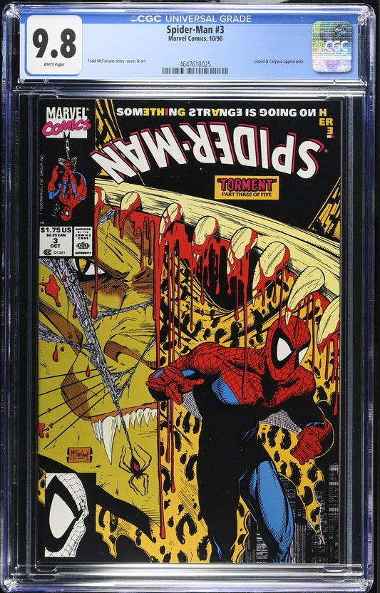 Spider-Man #3 1990 CGC 9.8 Todd McFarlane