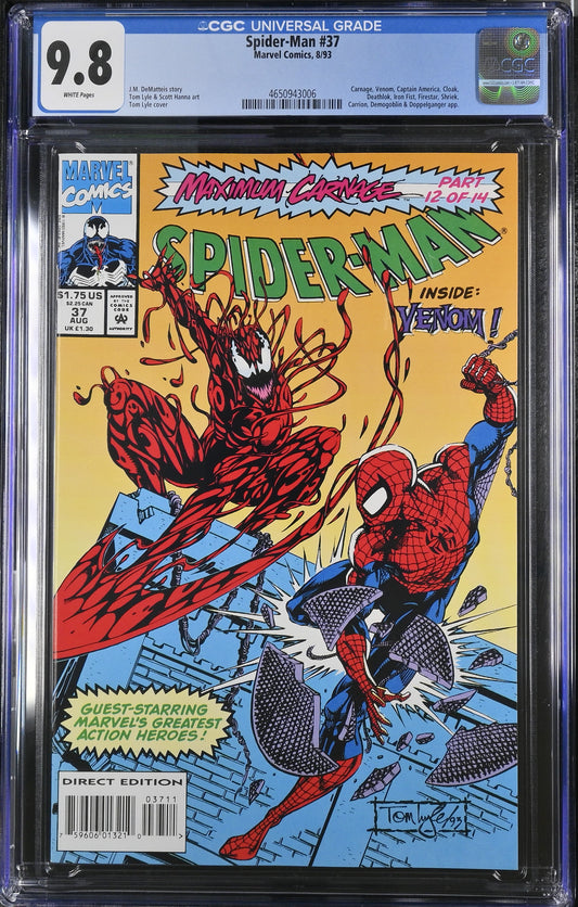 Spider-Man #37 CGC 9.8 - Maximum Carnage 12 Of 14