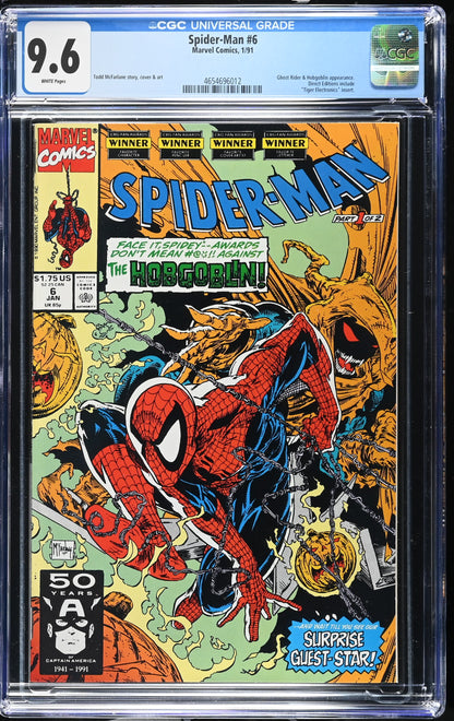 Spider-Man #6 (Marvel Comics January 1991) CGC 9.6
