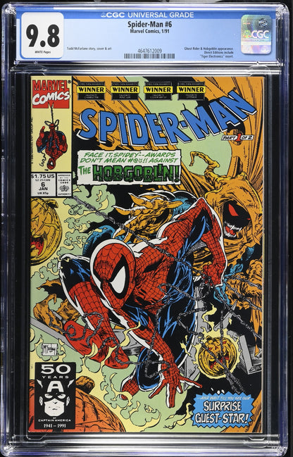 Spider-Man #6 (Marvel Comics January 1991) CGC 9.8
