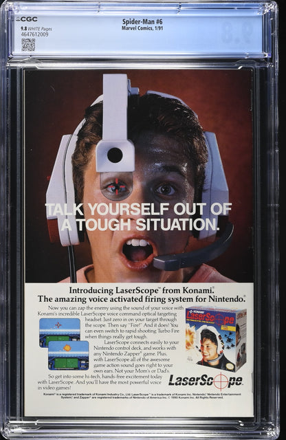 Spider-Man #6 (Marvel Comics January 1991) CGC 9.8