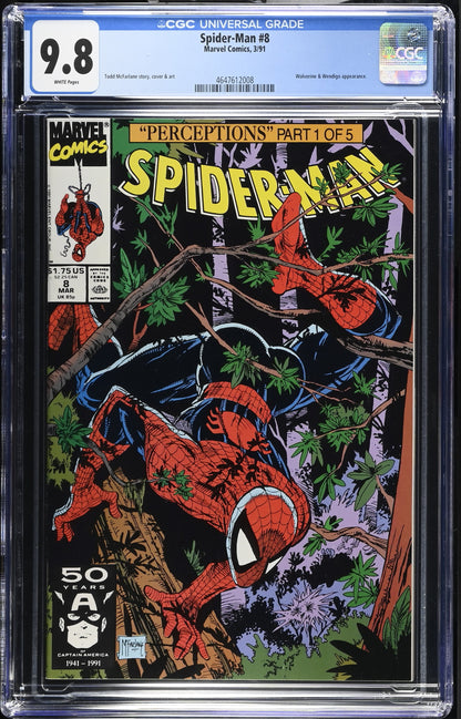 Spiderman #8 - Marvel 1991 Copper Age Issue - CGC 9.8