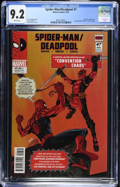 Spider-man Deadpool #7 CGC 9.2 Marvel Comics 2016