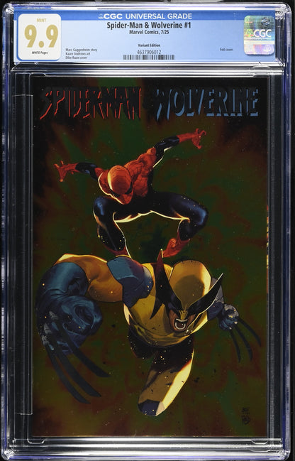 Spider-Man & Wolverine #1 Foil Variant (2025) CGC 9.9