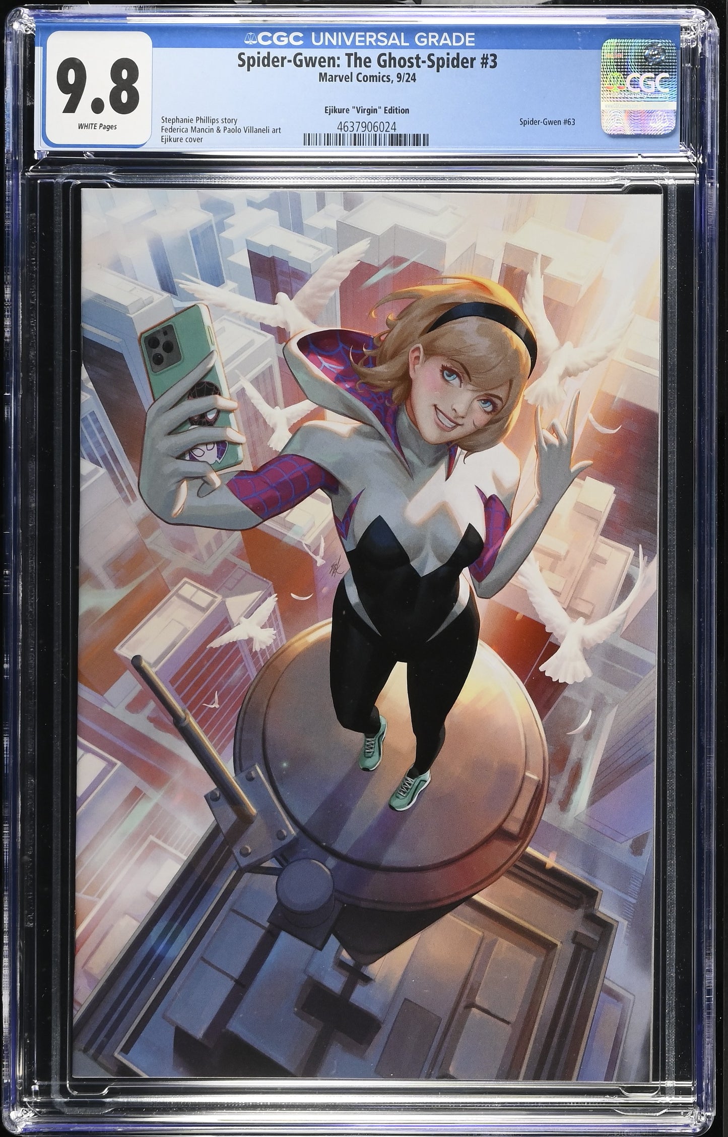 Spider-Gwen: The Ghost-Spider #3 CGC 9.8 Ejikure Virgin Exclusive