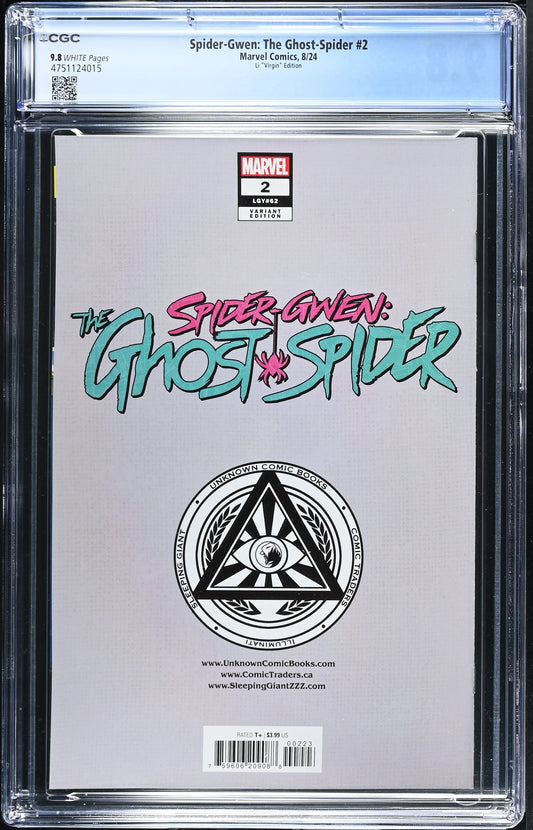 Spider-Gwen: The Ghost-Spider #2 CGC 9.8 Li "Virgin" Edition
