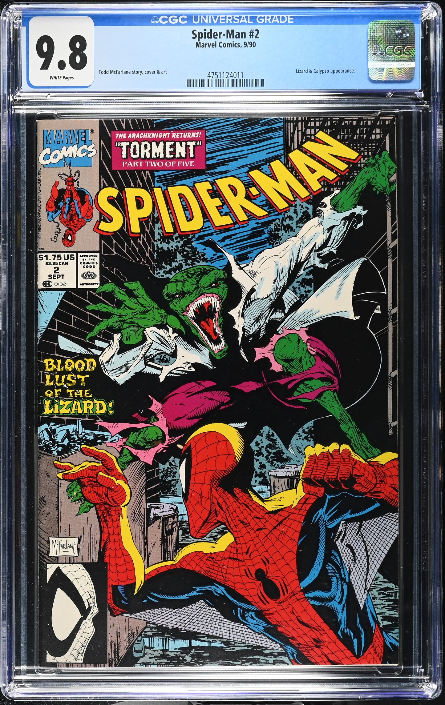 Spiderman #2 CGC 9.8