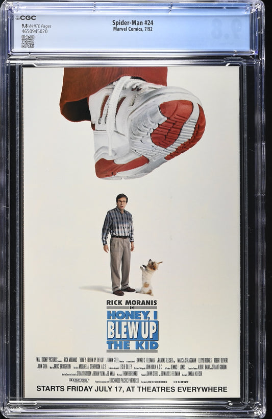 Spider-Man #24 CGC 9.8 (1992) Infinity War crossover - 1st full app Doppelganger