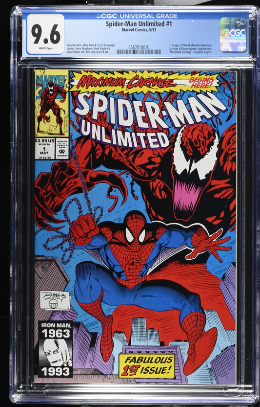 Spider-Man Unlimited #1 (1993) CGC 9.6 - Maximum Carnage Storyline