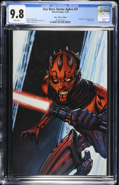 Star Wars: Doctor Aphra 37 CGC 9.8 Zitro Virgin Darth Maul Marvel 2023