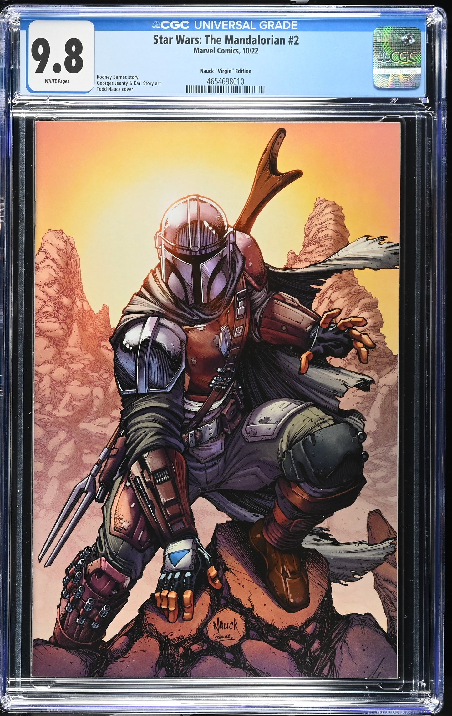 Star Wars Mandalorian #2 Nauck Virgin Variant CGC 9.8