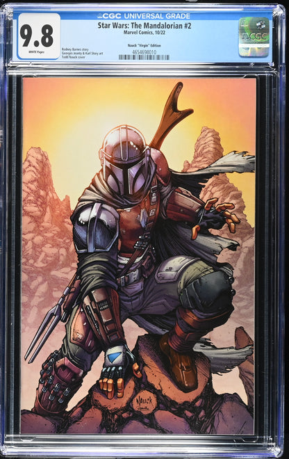 Star Wars Mandalorian #2 Nauck Virgin Variant CGC 9.8