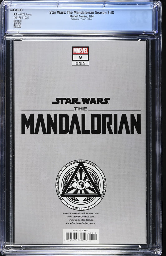 Star Wars: The Mandalorian 2 #8 CGC 9.8 David Nakayama Exclusive Virgin