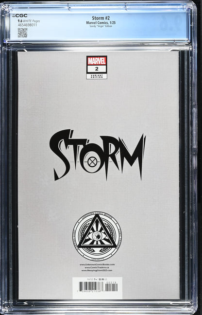 Storm #2 9.6 CGC Szerdy Virgin Cover Variant Marvel
