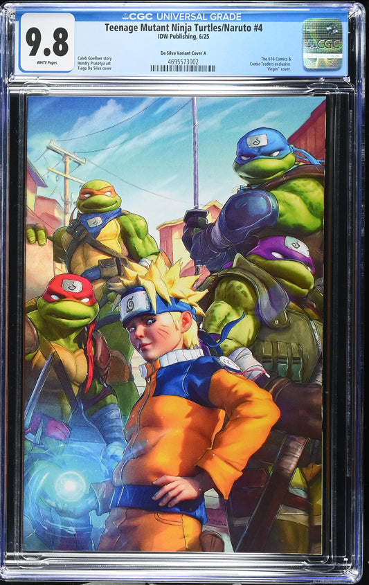 Teenage Mutant Ninja Turtles X Naruto 4 Tiago Da Silva Day Variant A LTD CGC 9.8