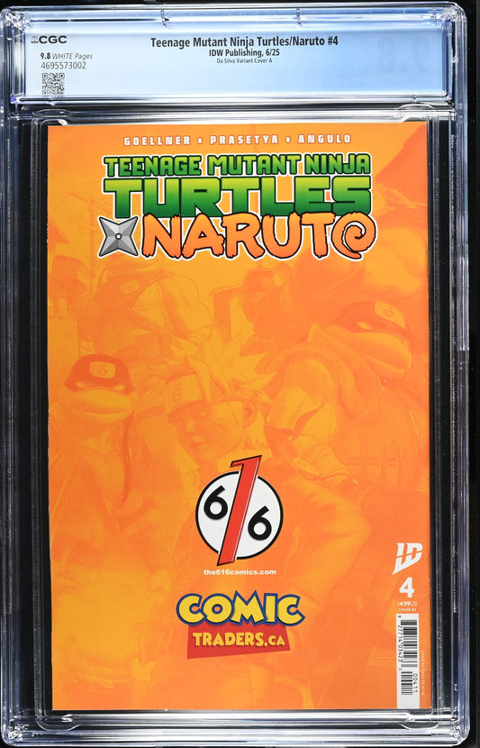 Teenage Mutant Ninja Turtles X Naruto 4 Tiago Da Silva Day Variant A LTD CGC 9.8