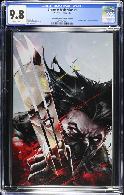 Ultimate Wolverine #2 CGC 9.8 - Tao Virgin Edition