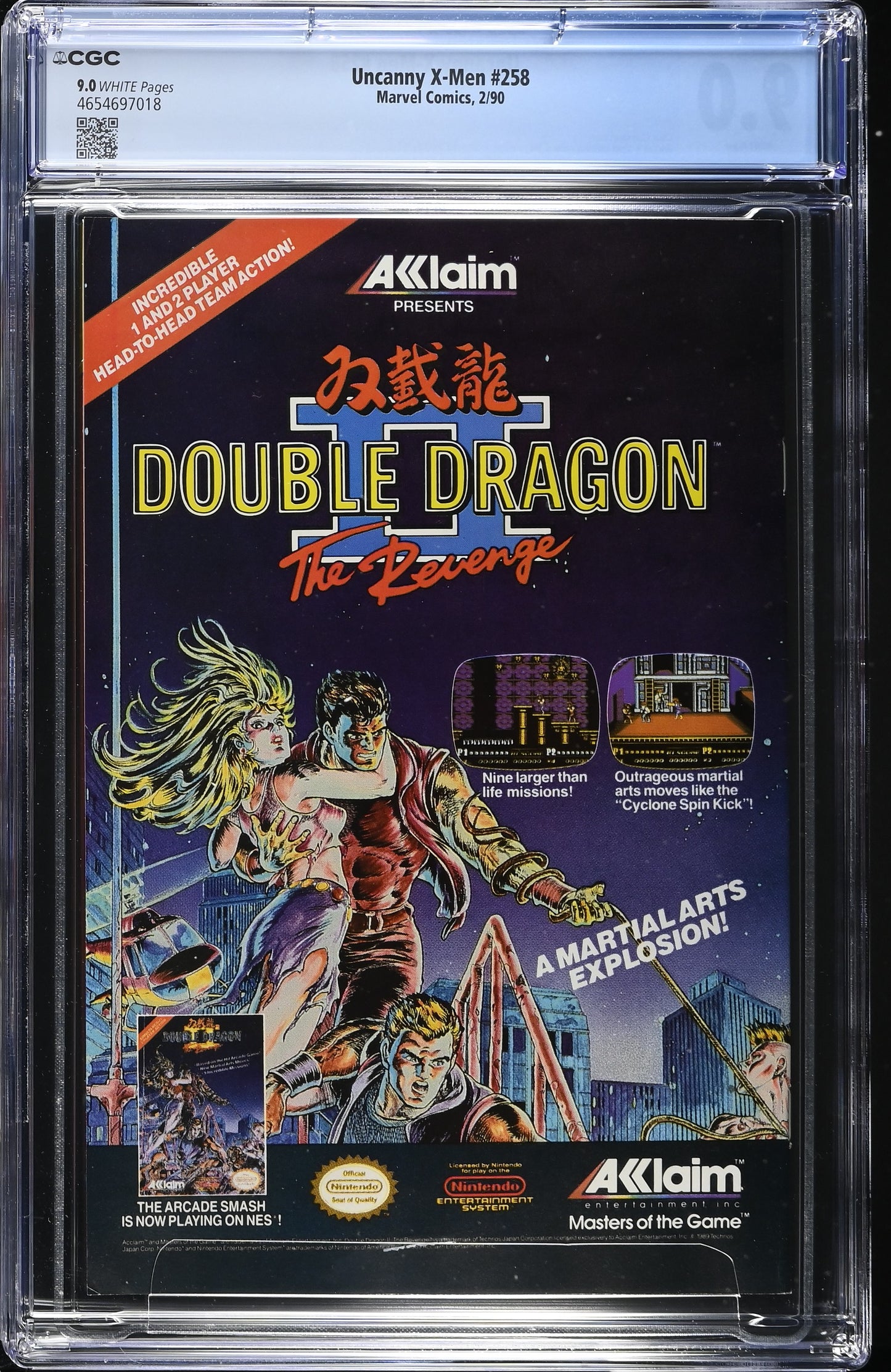 Uncanny X-Men # 258 CGC 9.0 Marvel 1990 Mandarin Appearance Jim Lee