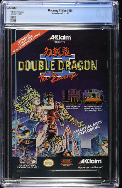 Uncanny X-Men # 258 CGC 9.0 Marvel 1990 Mandarin Appearance Jim Lee