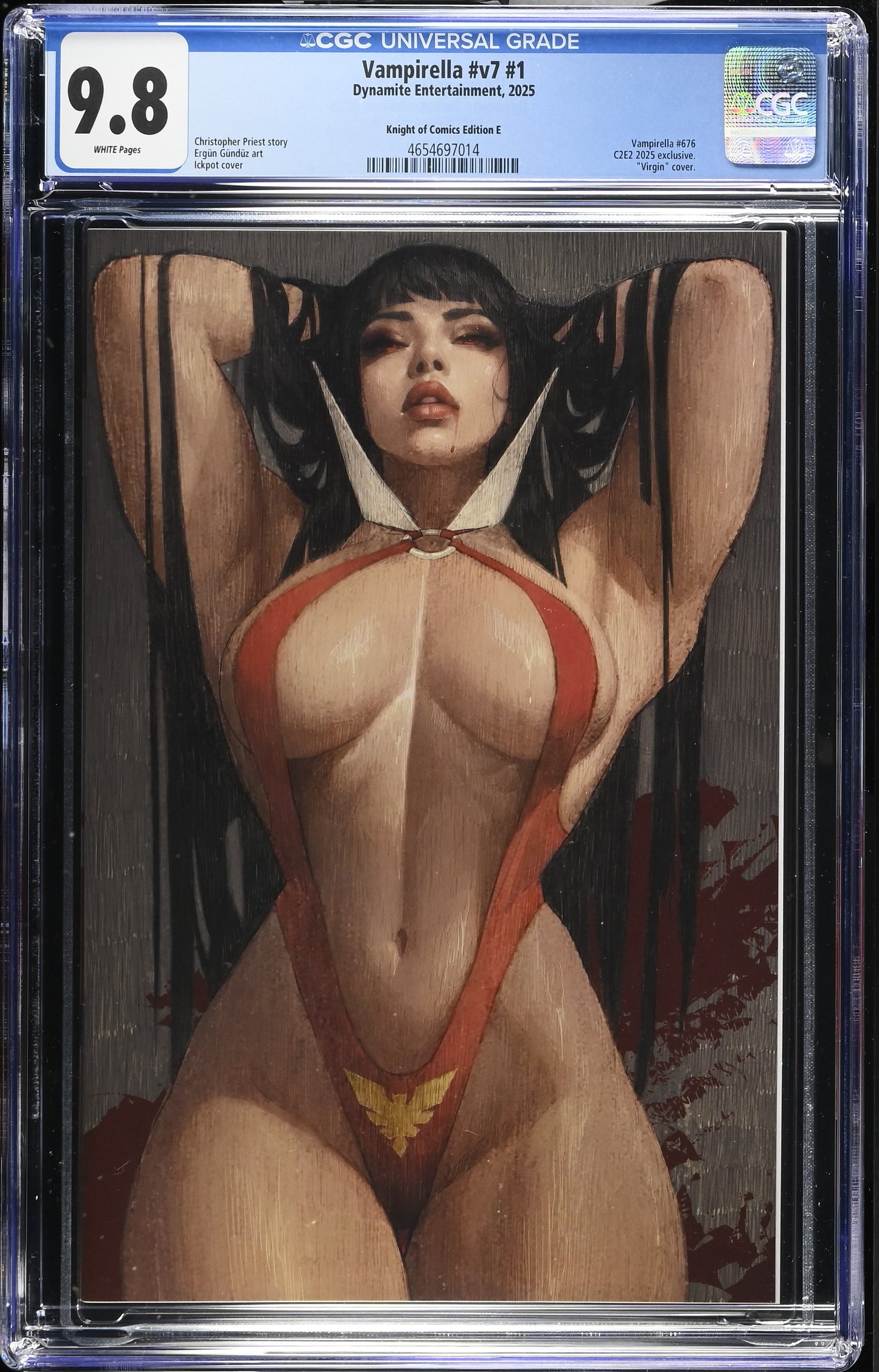 Vampirella #1 - Ickpot Virgin Variant Cover A CGC 9.8