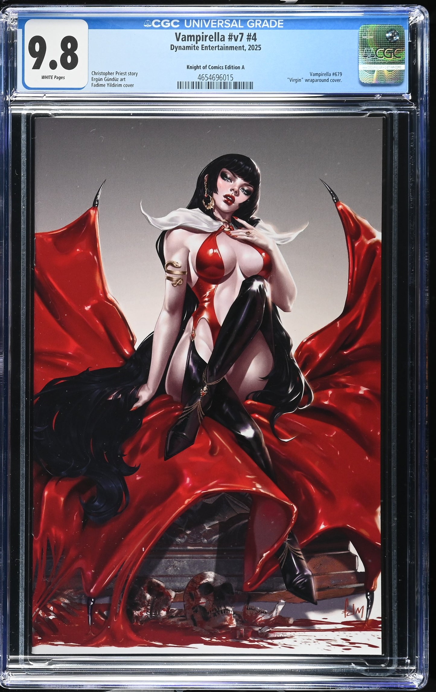Vampirella #4 CGC 9.8- Fadime Yildirim Wraparound Cover A Terrificon Exclusive