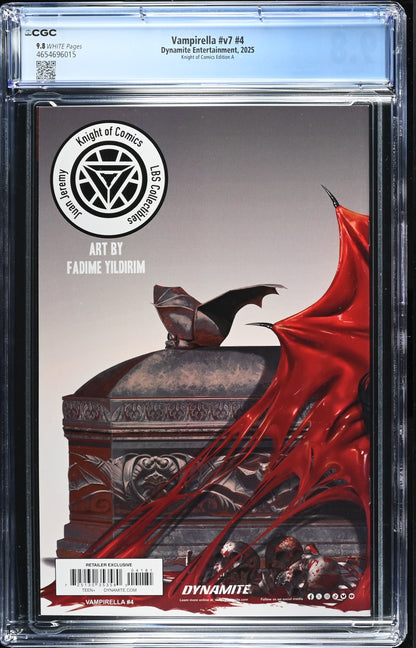 Vampirella #4 CGC 9.8- Fadime Yildirim Wraparound Cover A Terrificon Exclusive