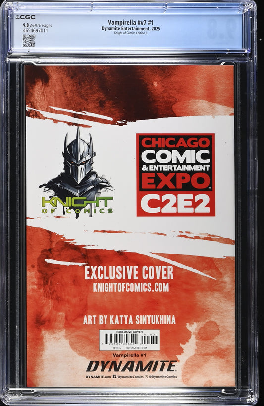 Vampirella #1 - Katya Sinyukhina Virgin Variant Cover B Chicago CGC 9.8