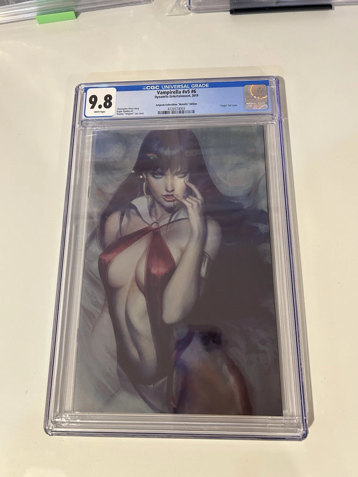 Vampirella #v5 #6 Artgerm Edition Virgin Foil Cover CGC 9.8
