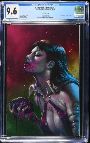 Vampirella Strikes #2 CGC 9.6. Lucio Parrillo 1:11 Ultraviolet Virgin Variant