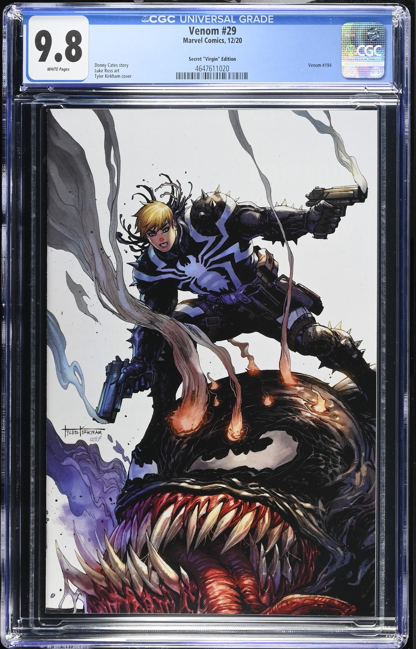 Venom #29 CGC 9.8 Unknown Comics Tyler Kirkham Exclusive Secret Virgin Variant