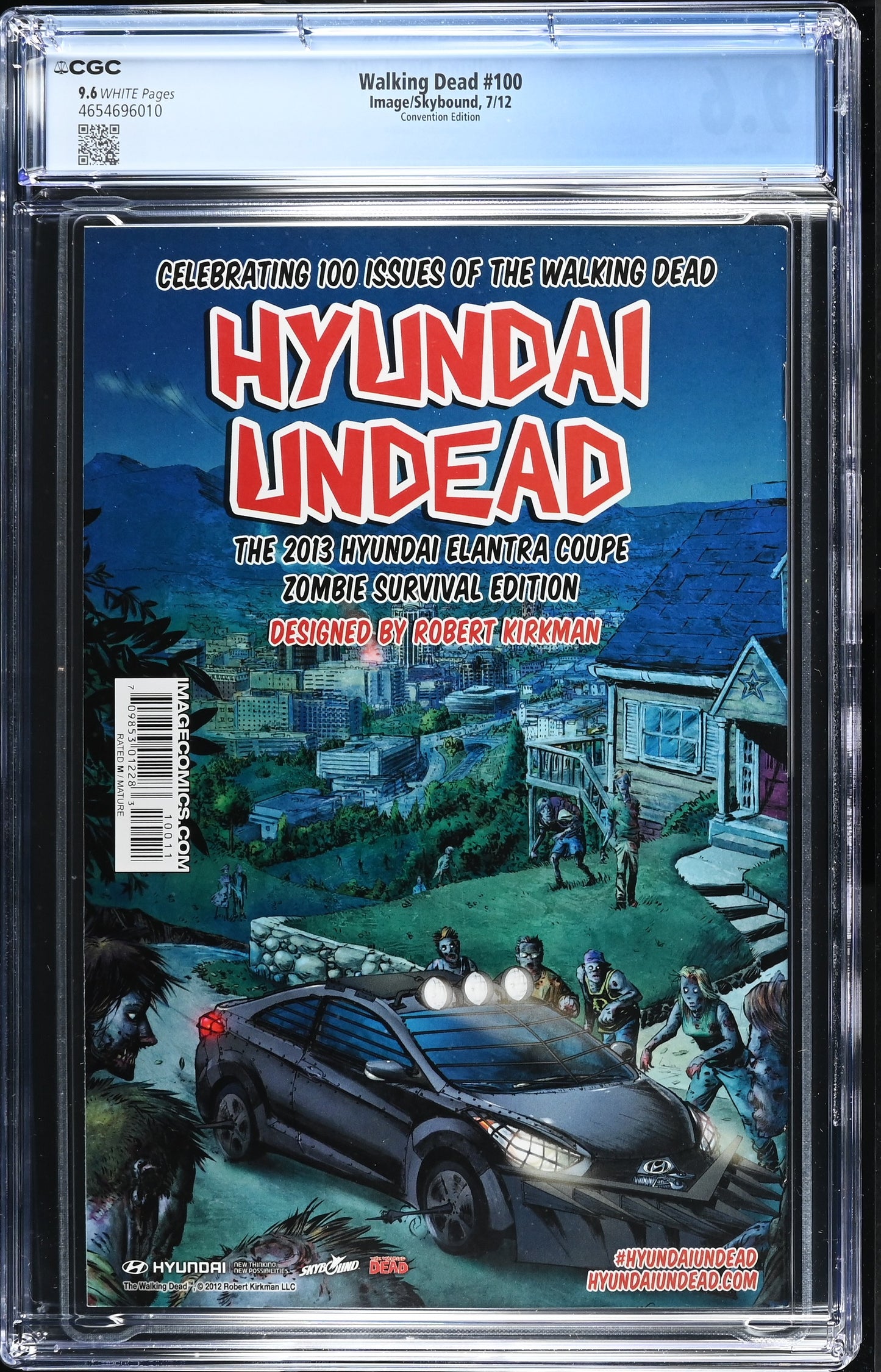 Walking Dead #100 Negan 1st Appearance CGC 9.6 SDCC B&W