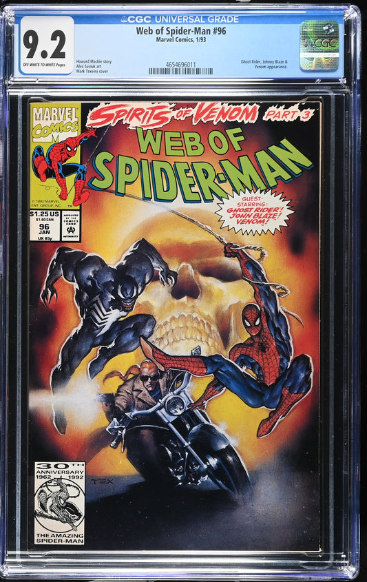 Web of Spider-Man #96 CGC 9.2