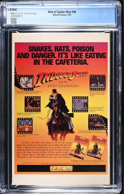 Web of Spider-Man #96 CGC 9.2