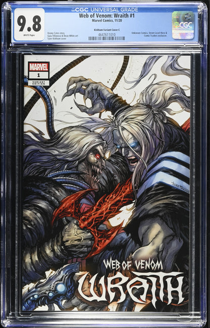 Web Of Venom Wraith #1 CGC Graded 9.8 Marvel 2020 Kirkham Variant C