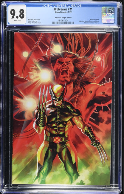 Wolverine #21 Felipe Massafrea Virgin Cover Graded 9.8 CGC