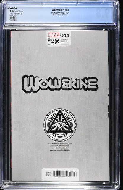 Wolverine 44 Segovia Virgin Variant CGC 9.8 Marvel Comics 2024