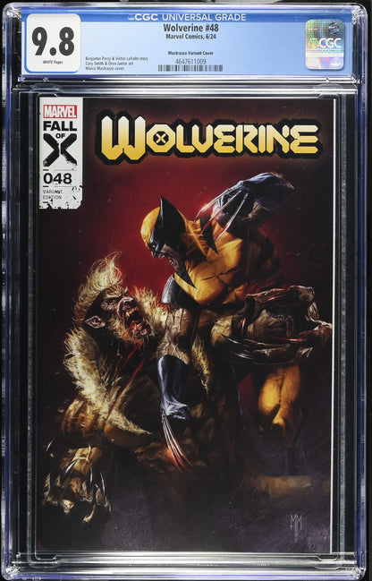 Wolverine #48  Graded CGC 9.8 Comic Marco Mastrazzo Trade