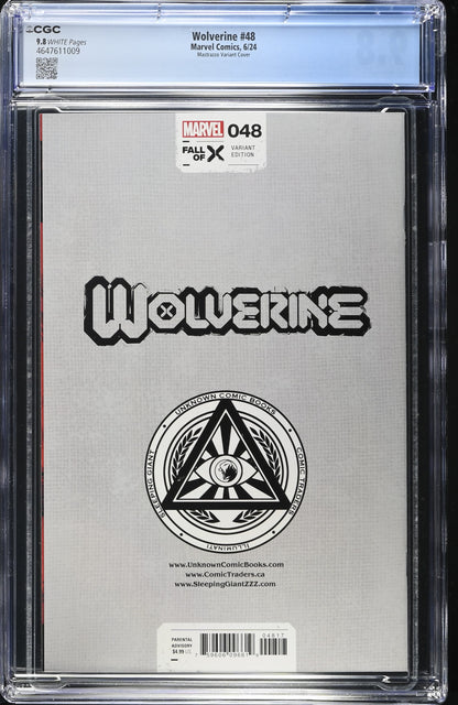 Wolverine #48  Graded CGC 9.8 Comic Marco Mastrazzo Trade