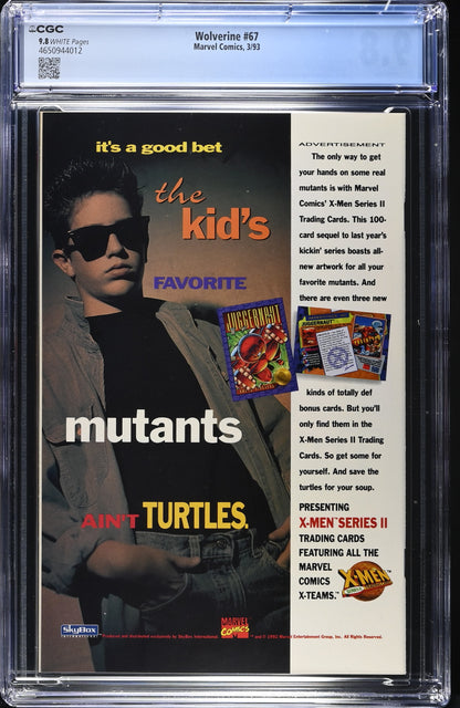 Wolverine #67 3/93 CGC 9.8