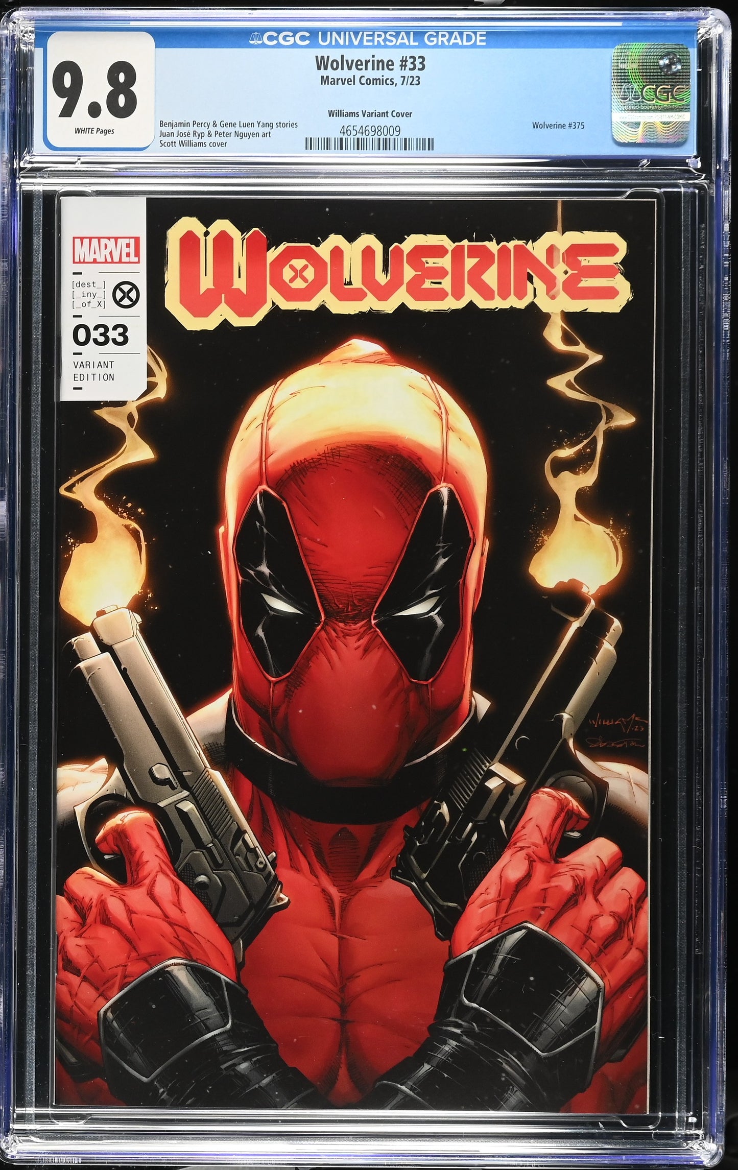 Wolverine 33 CGC 9.8 Williams Variant Cover