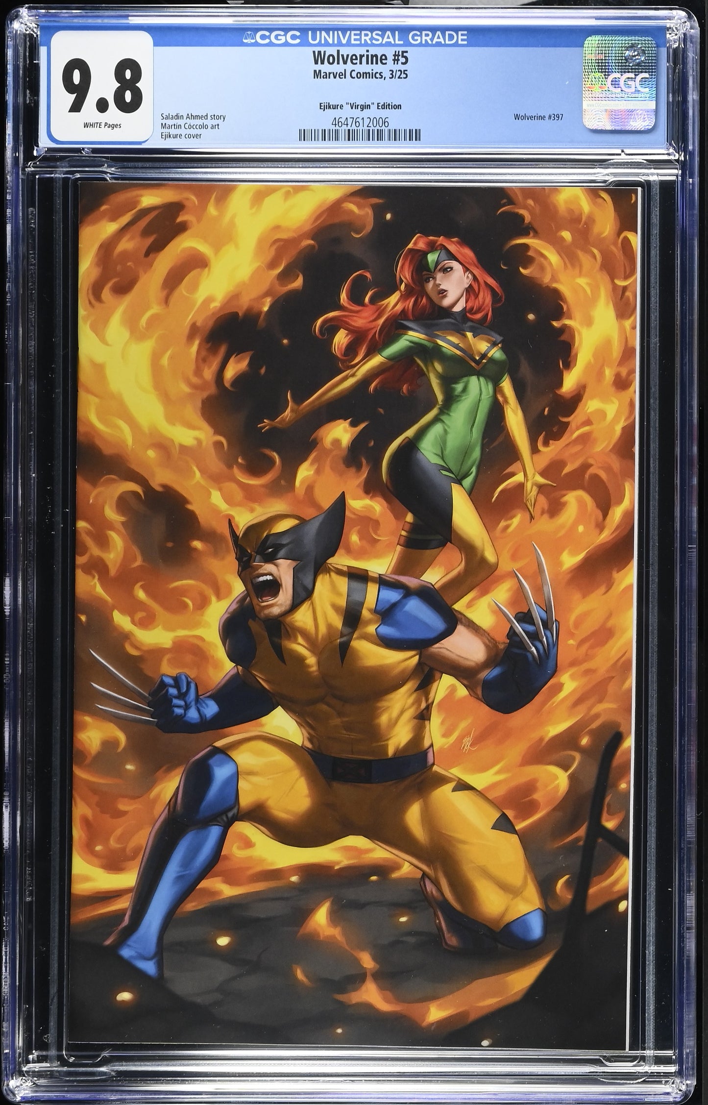 Wolverine #5 Ejikure Exclusive Virgin Graded Comic 2025, Phoenix X-Men Cgc 9.8