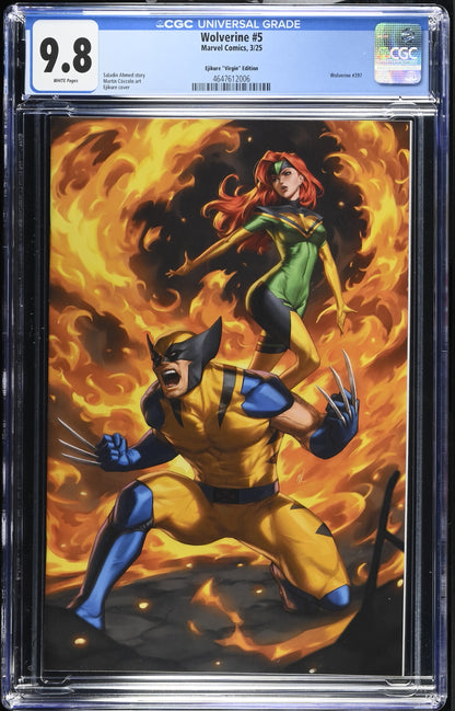Wolverine #5 Ejikure Exclusive Virgin Graded Comic 2025, Phoenix X-Men Cgc 9.8