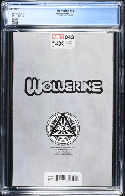 Wolverine #43 CGC 9.8 Andrews "Virgin" Edition