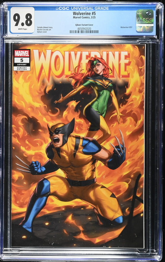 Wolverine #5 Ejikure Exclusive Variant Graded Comic CGC 9.8