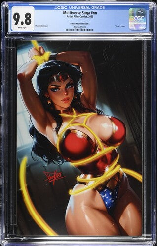 Artist Alley Multiverse Saga Wonder Woman Bound Virgin Dhaxina CGC 9.8