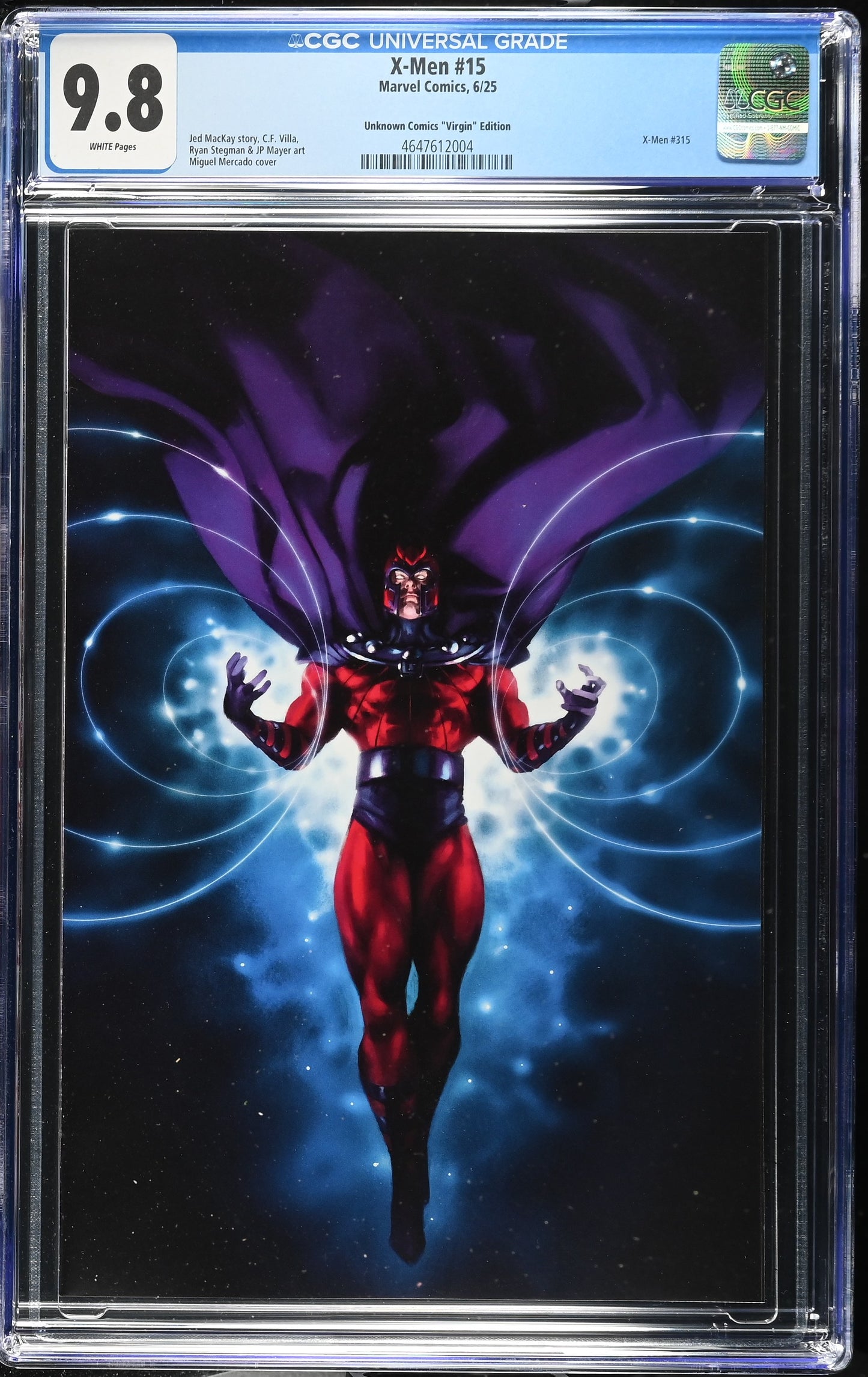 X-men # 15  Mercado Virgin Cover CGC 9.8